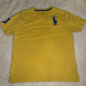 Polo by Ralph Lauren Boys Yellow Tee with Blue Accents